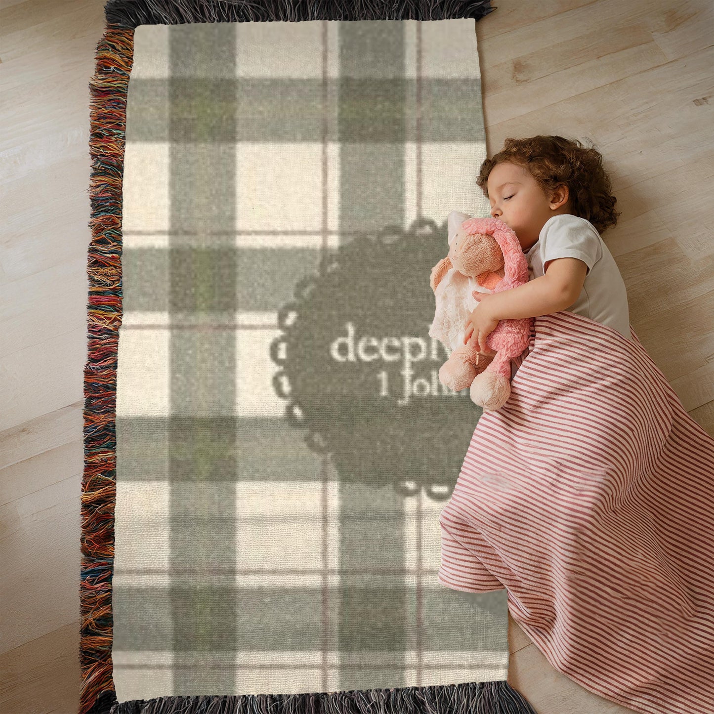 Personalized Christian Baby Blanket | Woven Bible Verse Throw