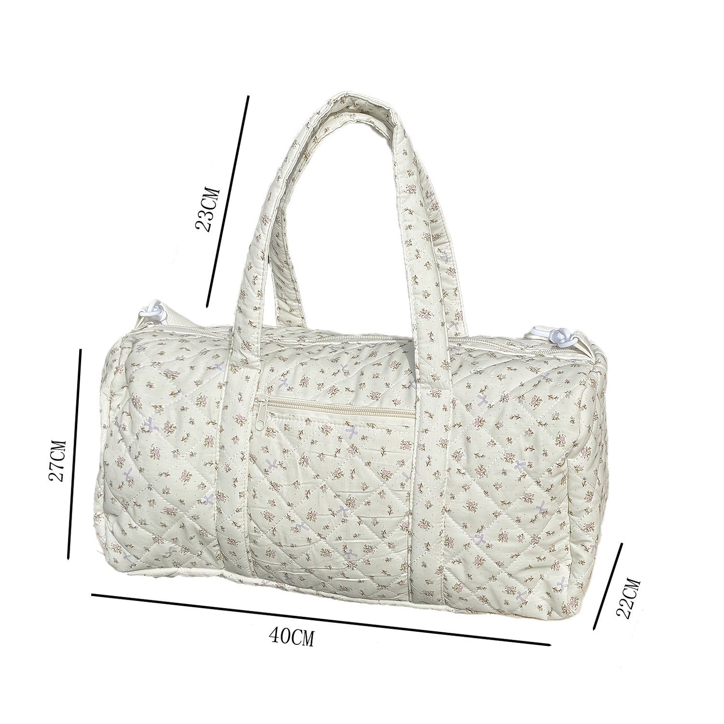 Heirloom Meadow Quilted Weekender Bag