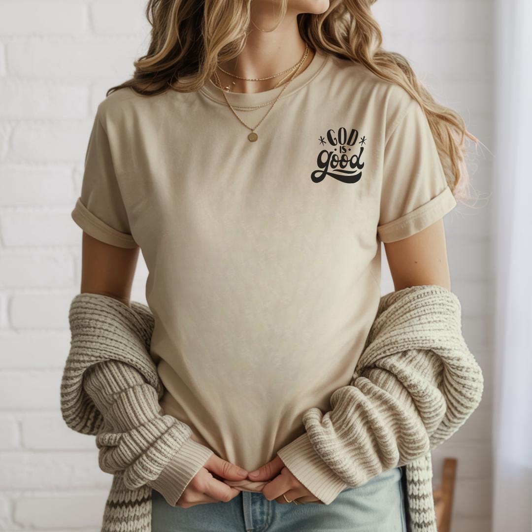 God Is Good T-Shirt | Christian Inspired Design | Faith Typography Tee