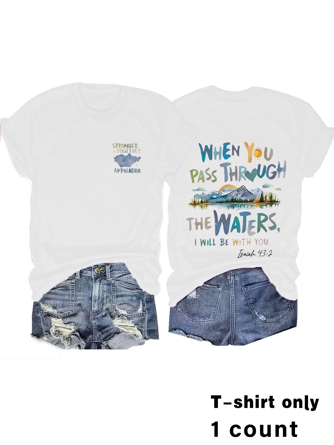 Isaiah 43:2 Faith-Inspired Tee