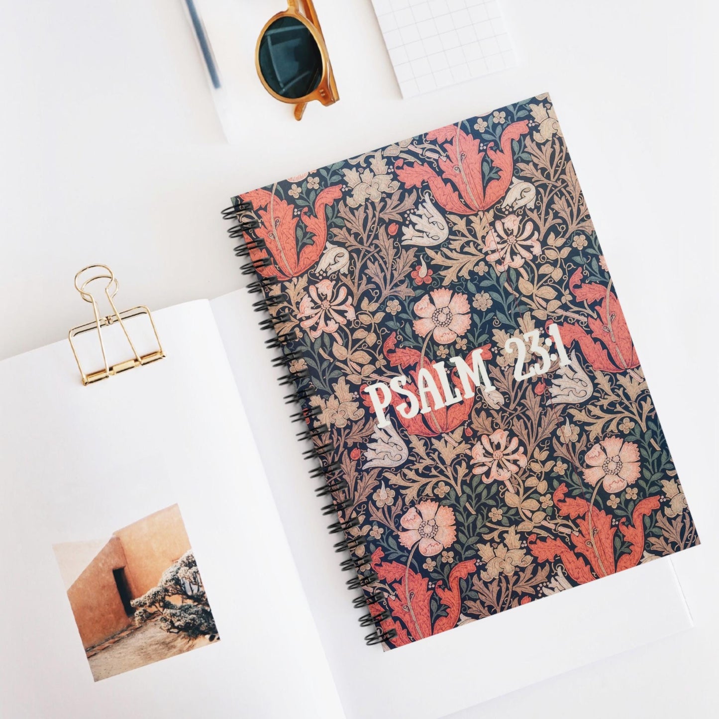 Daily Devotional Journal | Christian Faith Notebook | Reflection | Mindfulness | Self-Care | Custom Scripture Page
