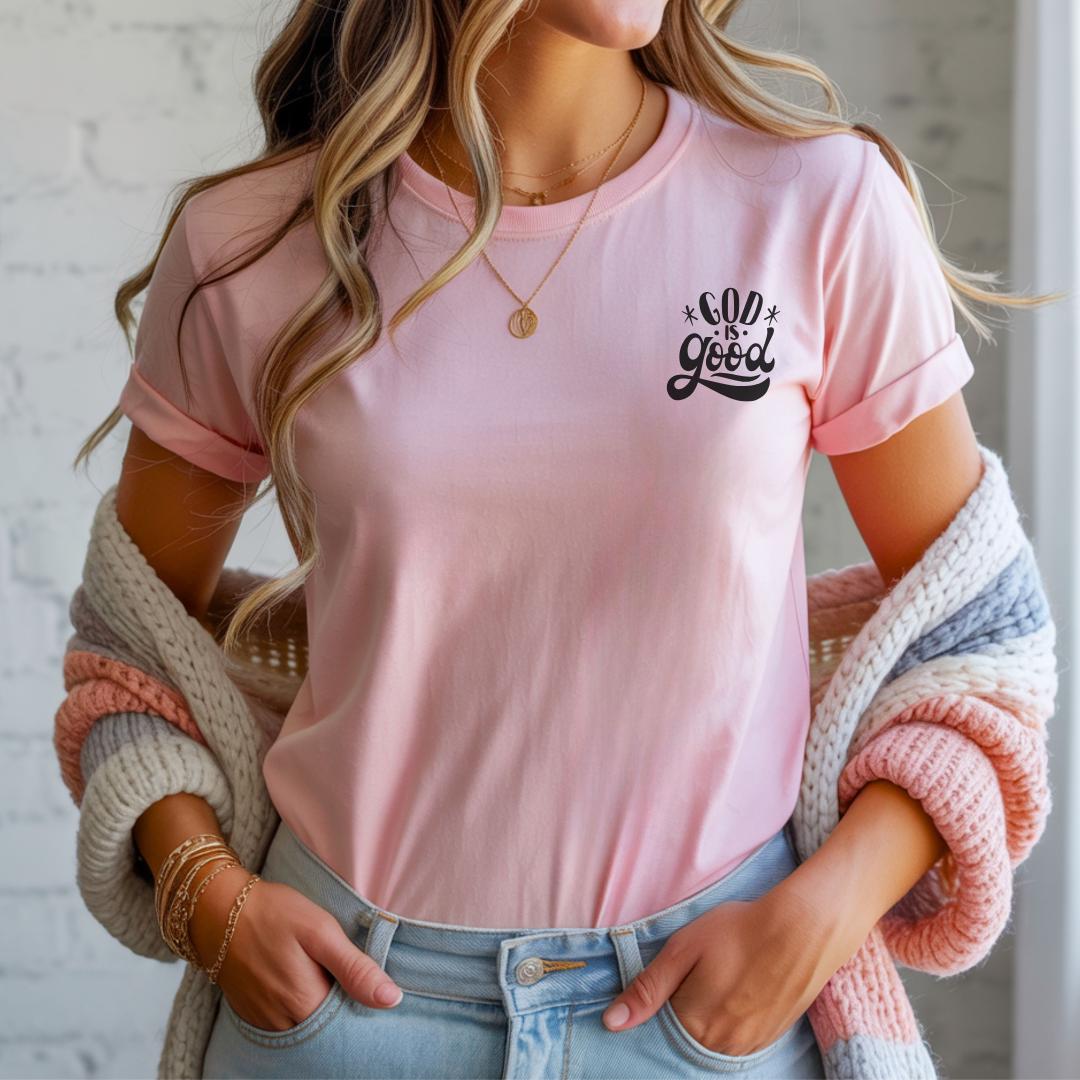 God Is Good T-Shirt | Christian Inspired Design | Faith Typography Tee