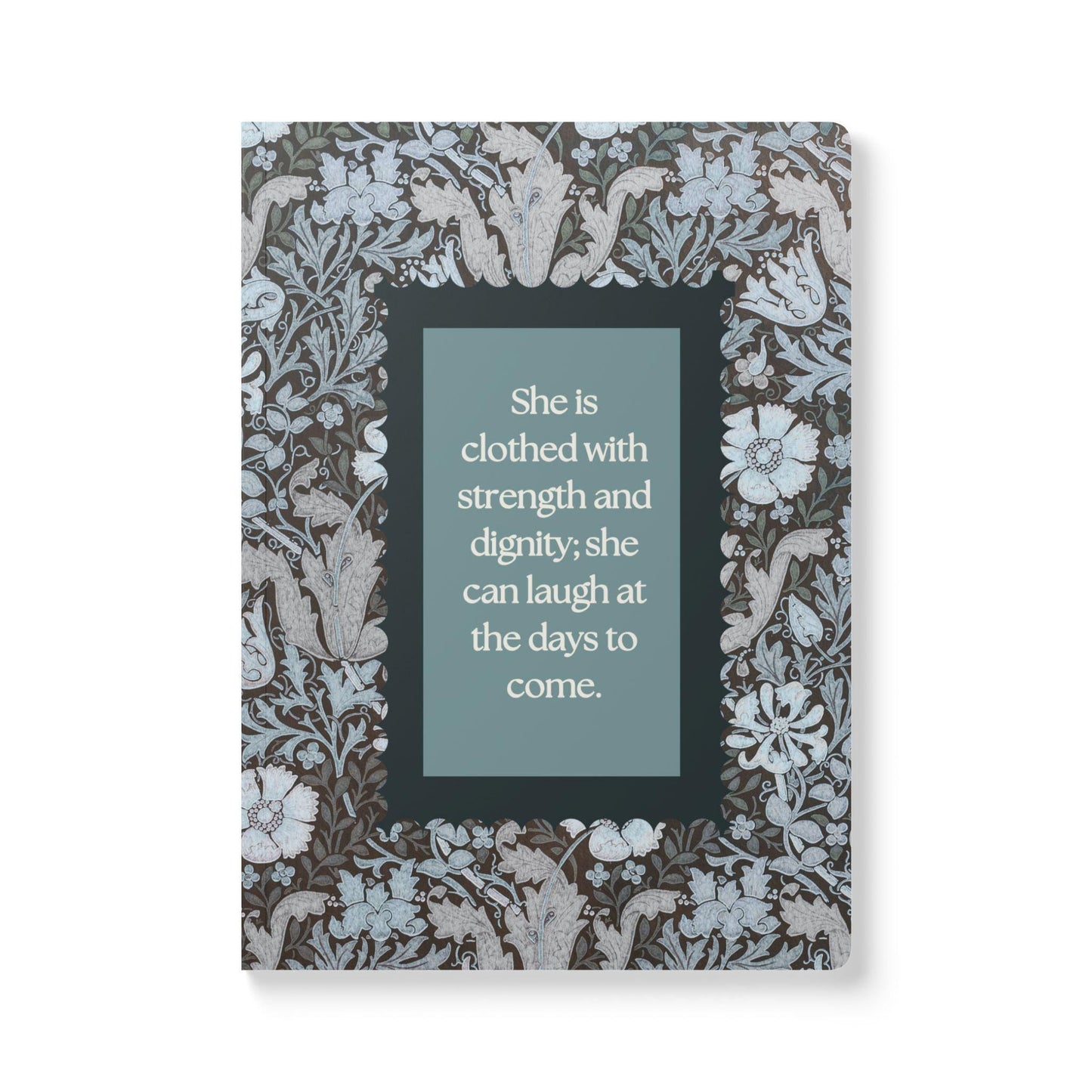 Proverbs 31:25 Journal | Christian Scripture Notebook, Gratitude Gift