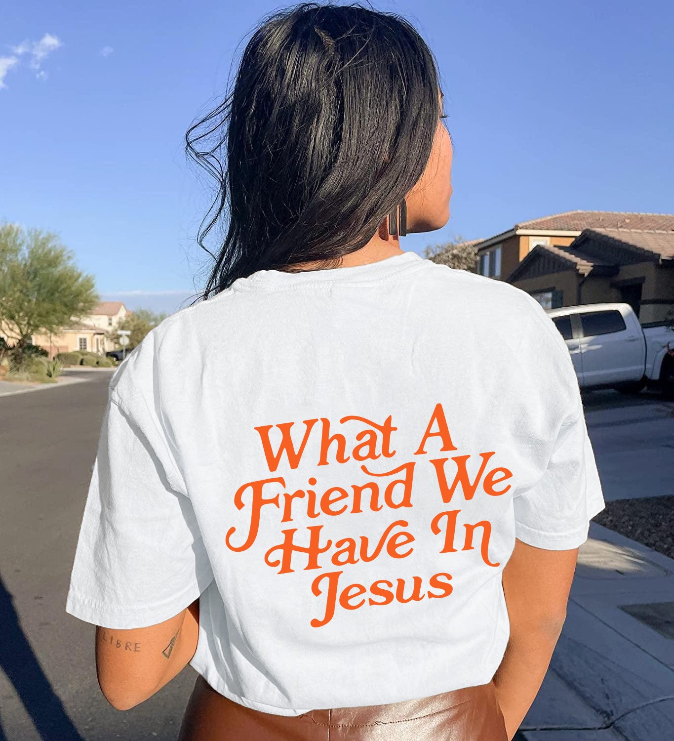 “Oh What a Friend We Have in Jesus” T-Shirt | Short Sleeve Crew Neck, Faith-Inspired Tee