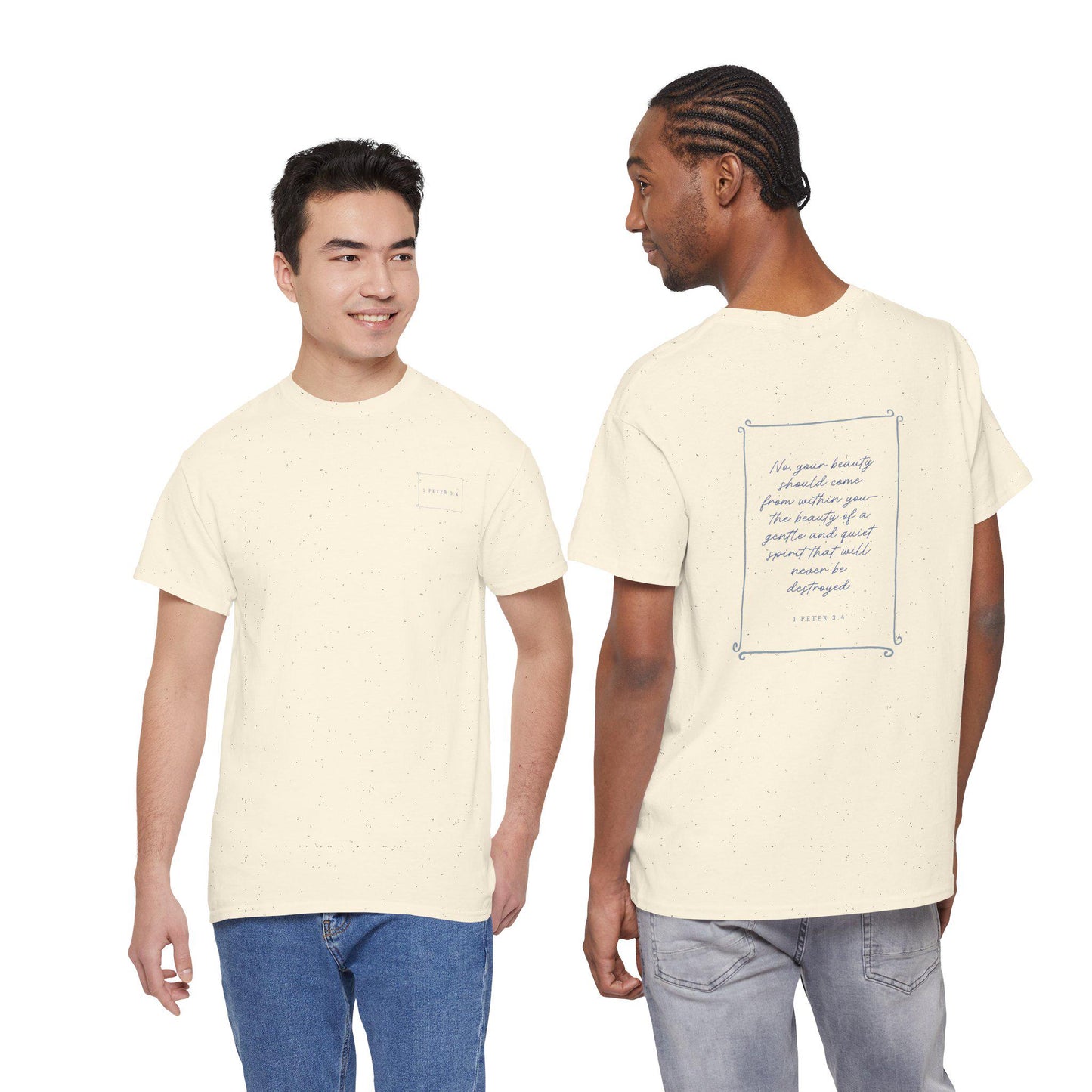 1 Peter 3:4 T-Shirt | Christian Inspired Design | Faith Typography Tee
