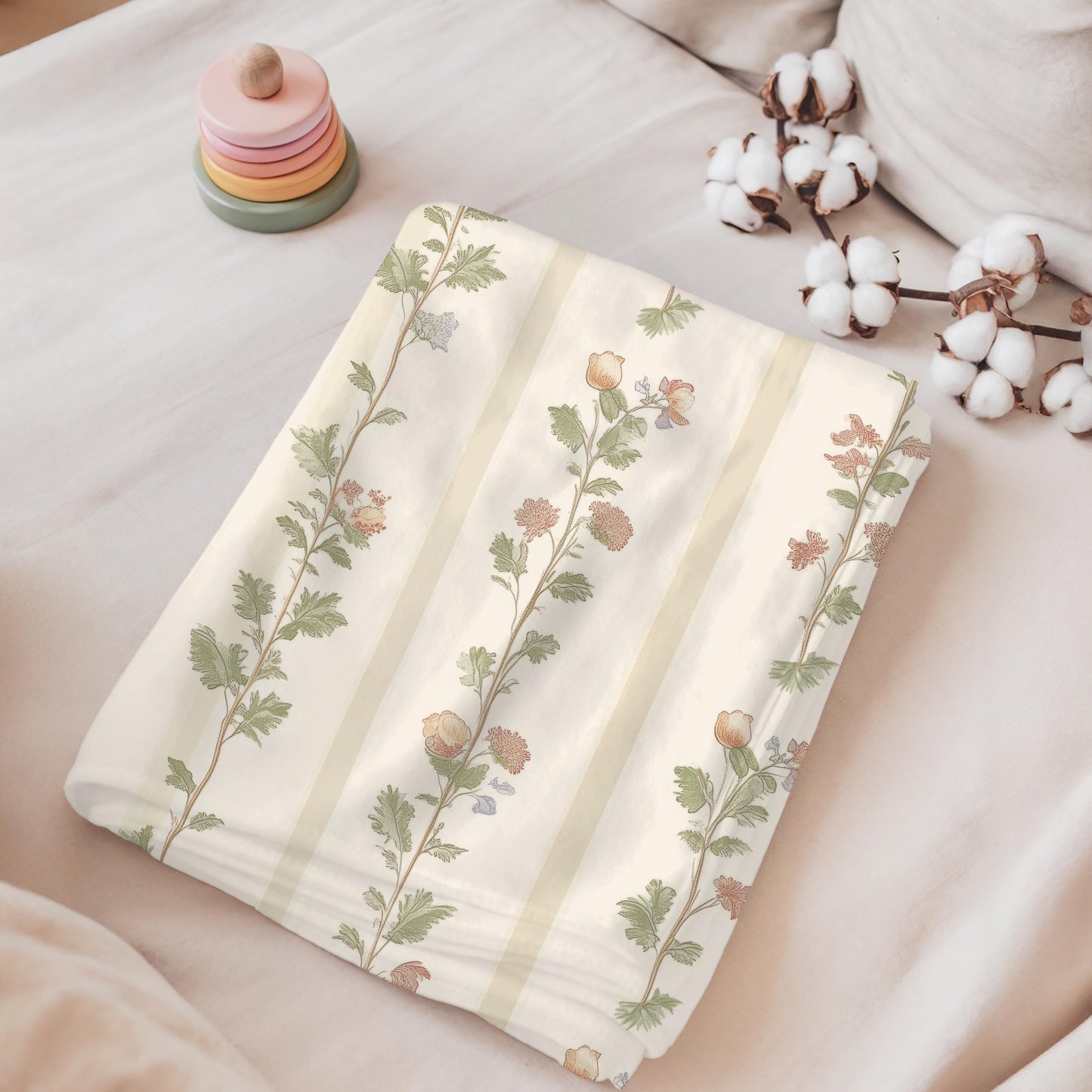 Bible Verse Christian Baby Blanket | Scripture Quote Keepsake | Soft Cotton for Babies