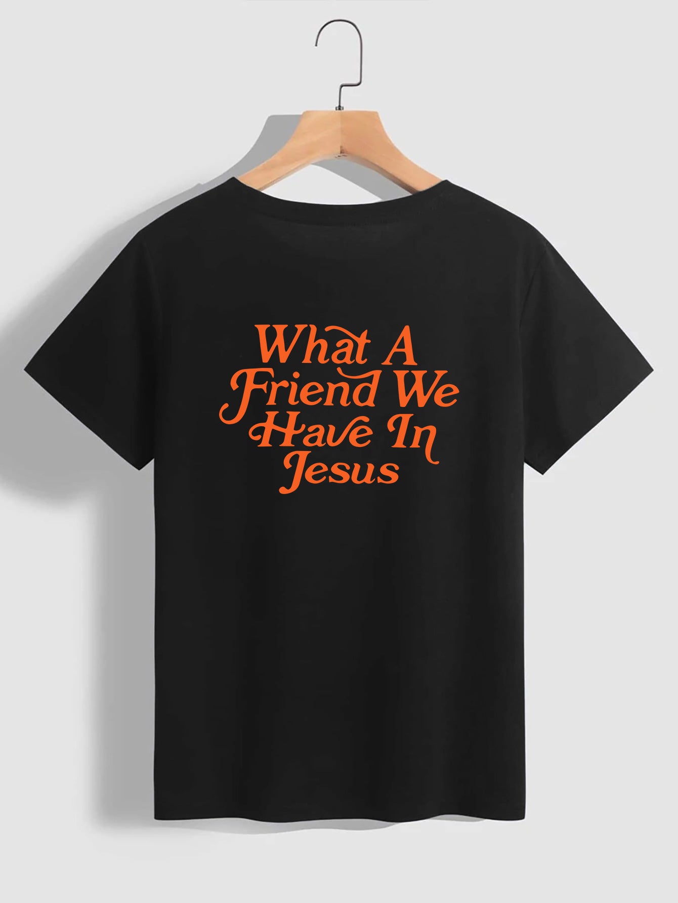 “Oh What a Friend We Have in Jesus” T-Shirt | Short Sleeve Crew Neck, Faith-Inspired Tee
