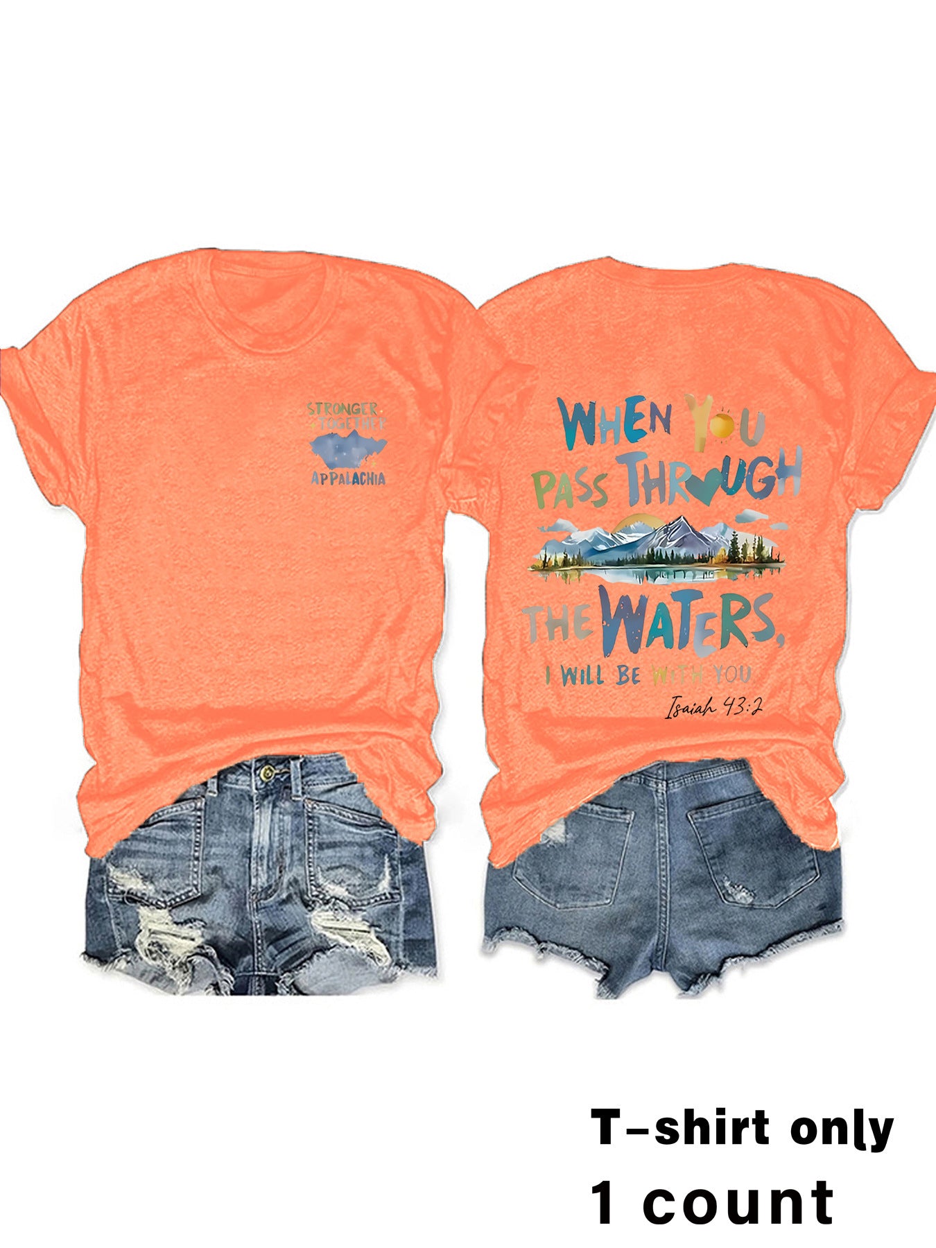 Isaiah 43:2 Faith-Inspired Tee