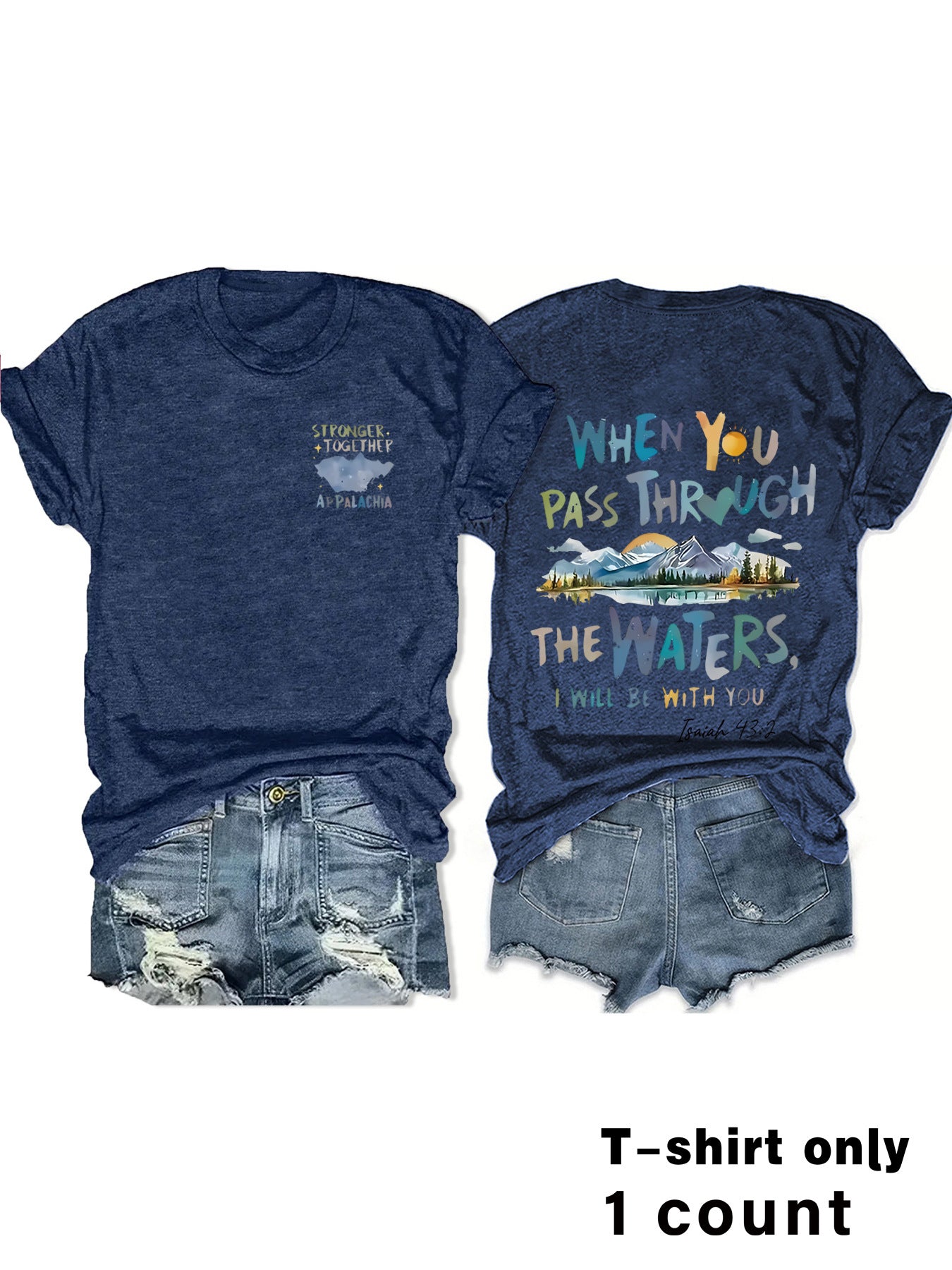 Isaiah 43:2 Faith-Inspired Tee