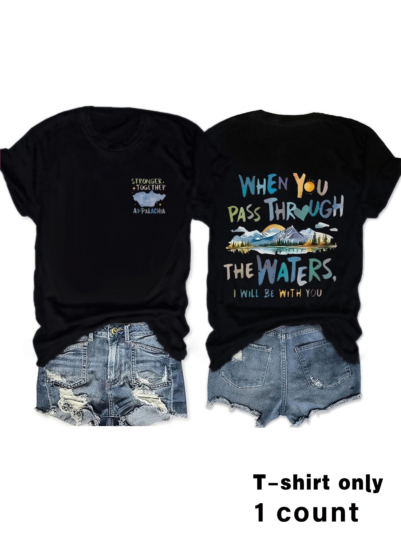 Isaiah 43:2 Faith-Inspired Tee