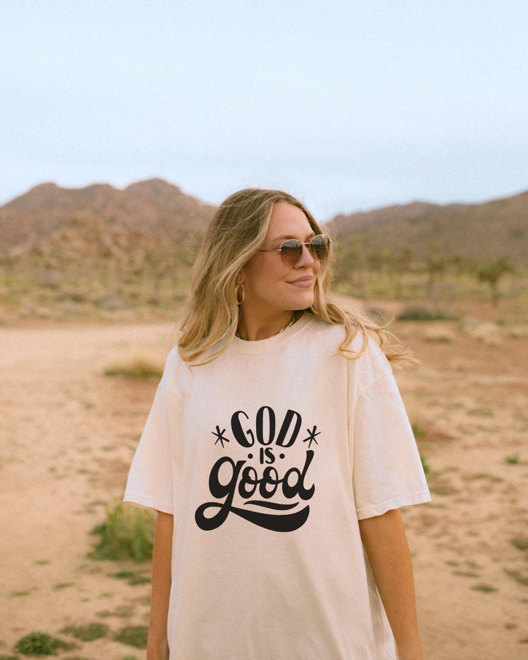 Faith Clothing God Is Good T-Shirt | Christian Inspired Design | Faith Typography Tee