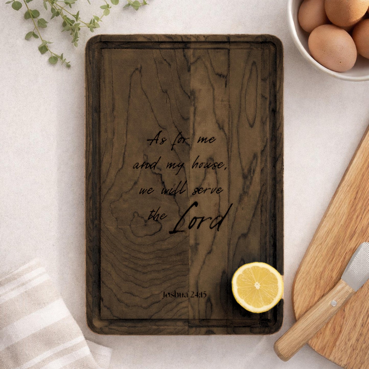Engraved Scripture Cutting Board | Christian Home Decor
