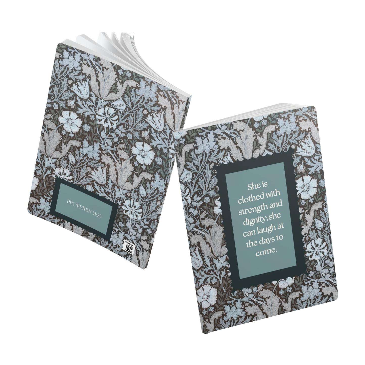 Proverbs 31:25 Journal | Christian Scripture Notebook, Gratitude Gift