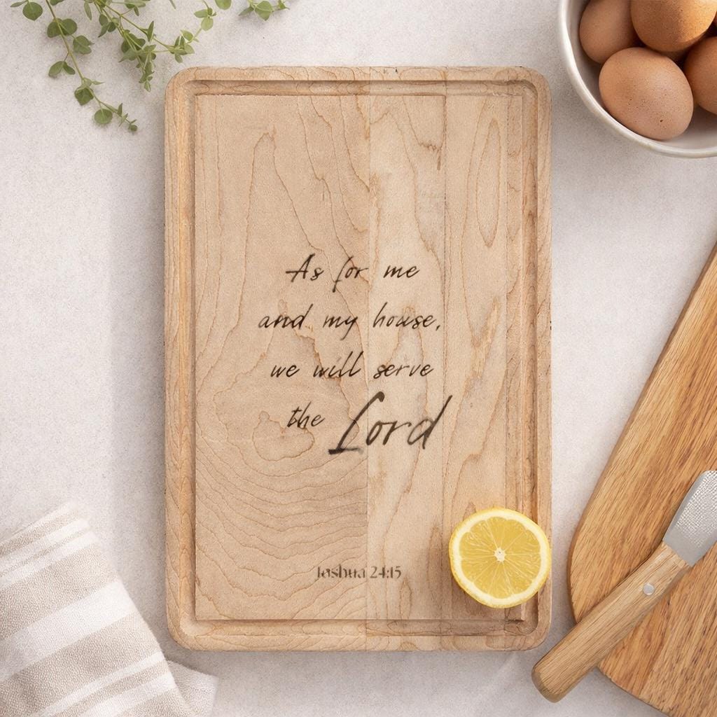 Engraved Scripture Cutting Board | Christian Home Decor