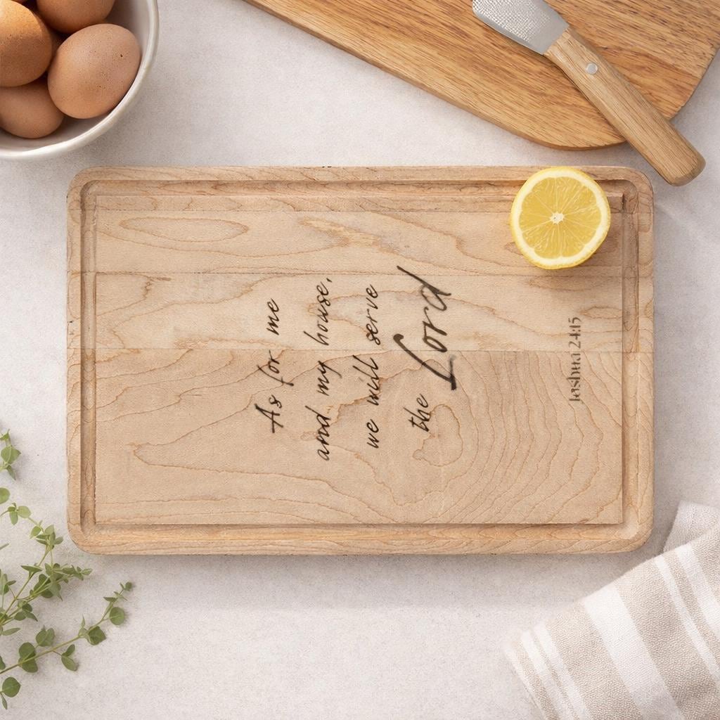 Engraved Scripture Cutting Board | Christian Home Decor