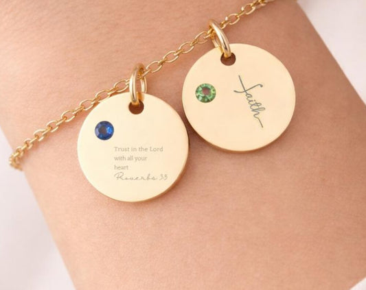 Custom Bible Verse Pendant Necklace